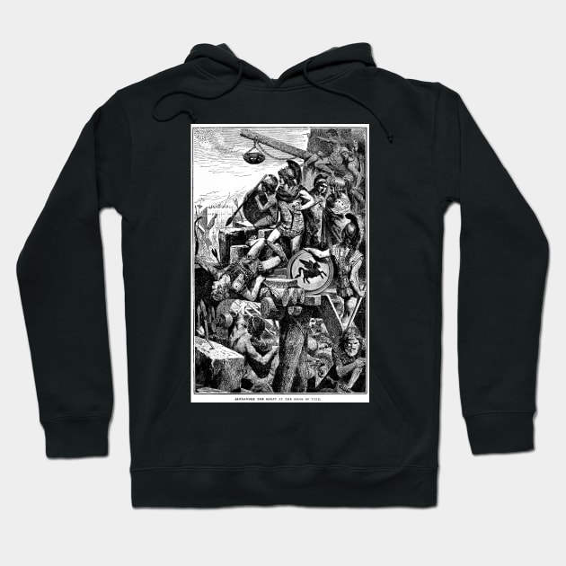 Alexander the Great Siege of Tyre Ancient Greece Battle Hoodie by strongsimple